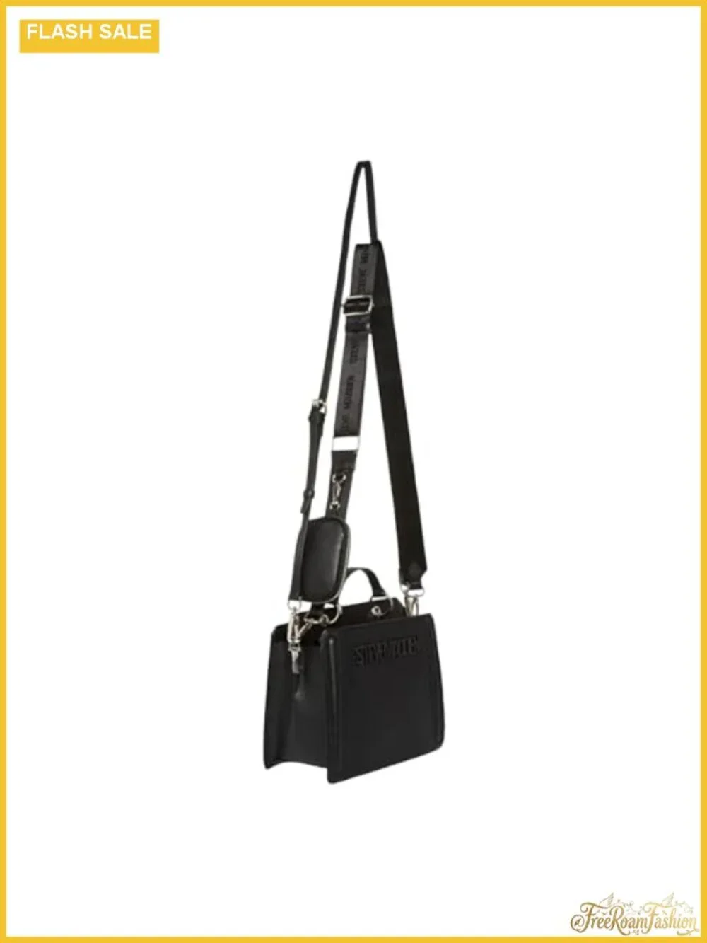Steve Madden Bevelyn Convertible Crossbody Satchel Bag with Removable Strap